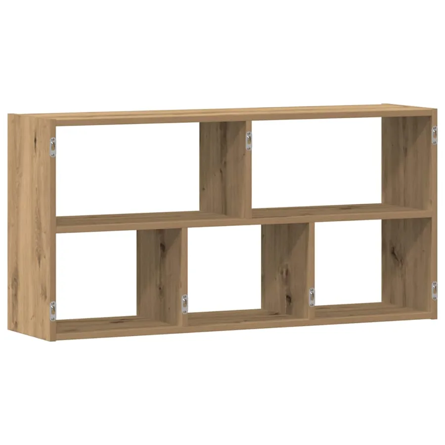 Étagère murale chêne artisanal 100x25x50 cm bois d'ingénierie - 6