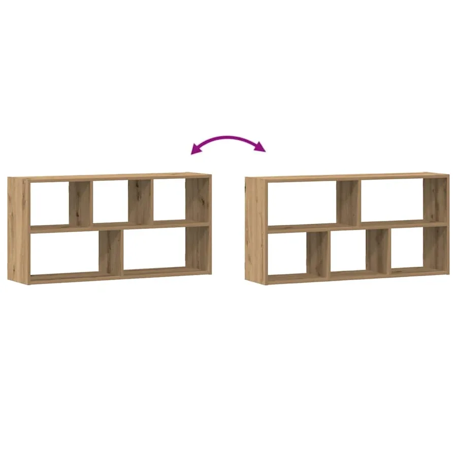 Étagère murale chêne artisanal 100x25x50 cm bois d'ingénierie - 7