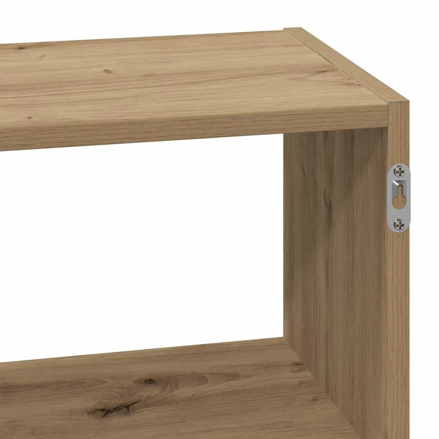 Étagère murale chêne artisanal 100x25x50 cm bois d'ingénierie - 9