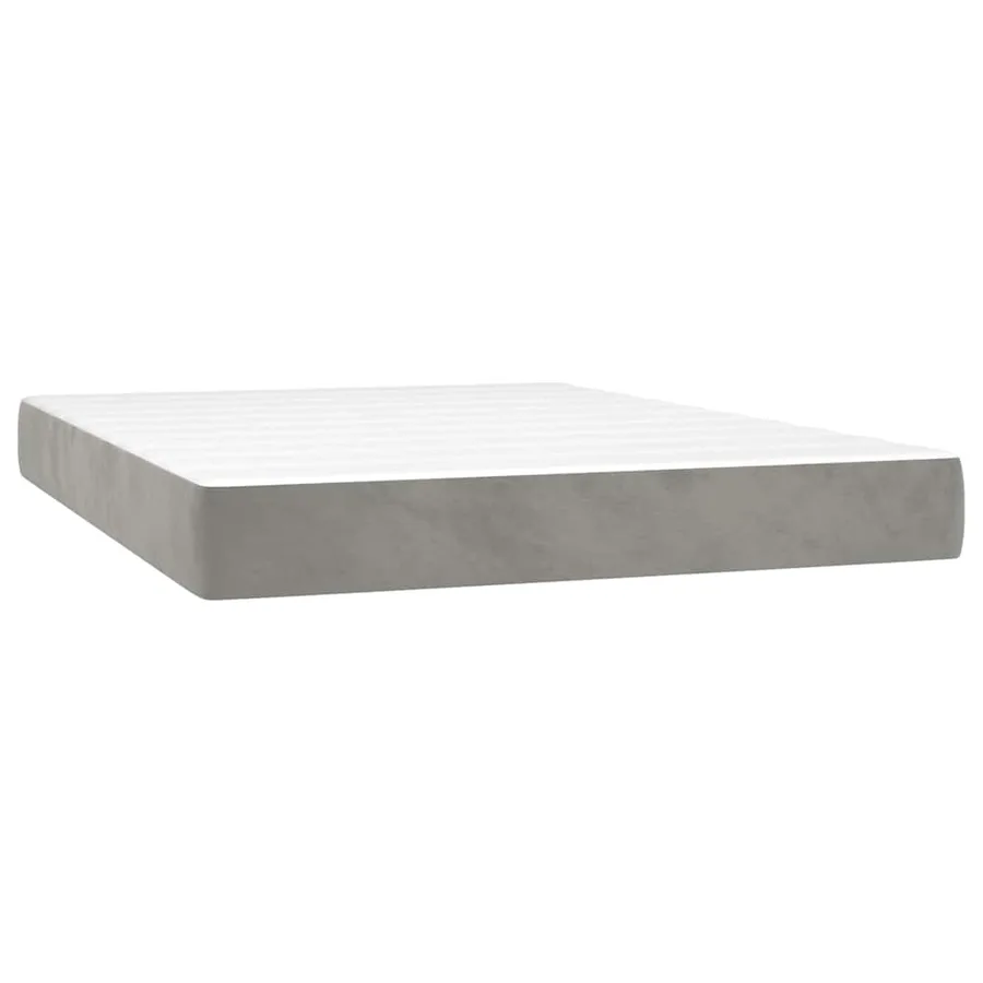 Matelas à ressorts ensachés 140 x 220 cm Gris clair - 2