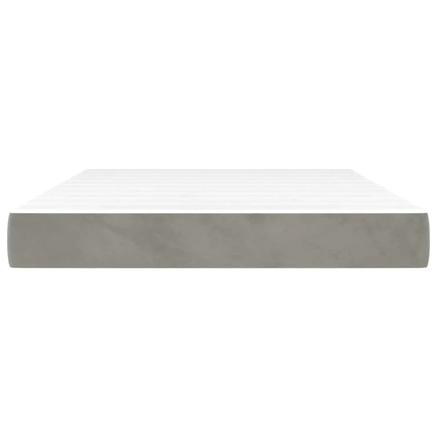 Matelas à ressorts ensachés 140 x 220 cm Gris clair - 3