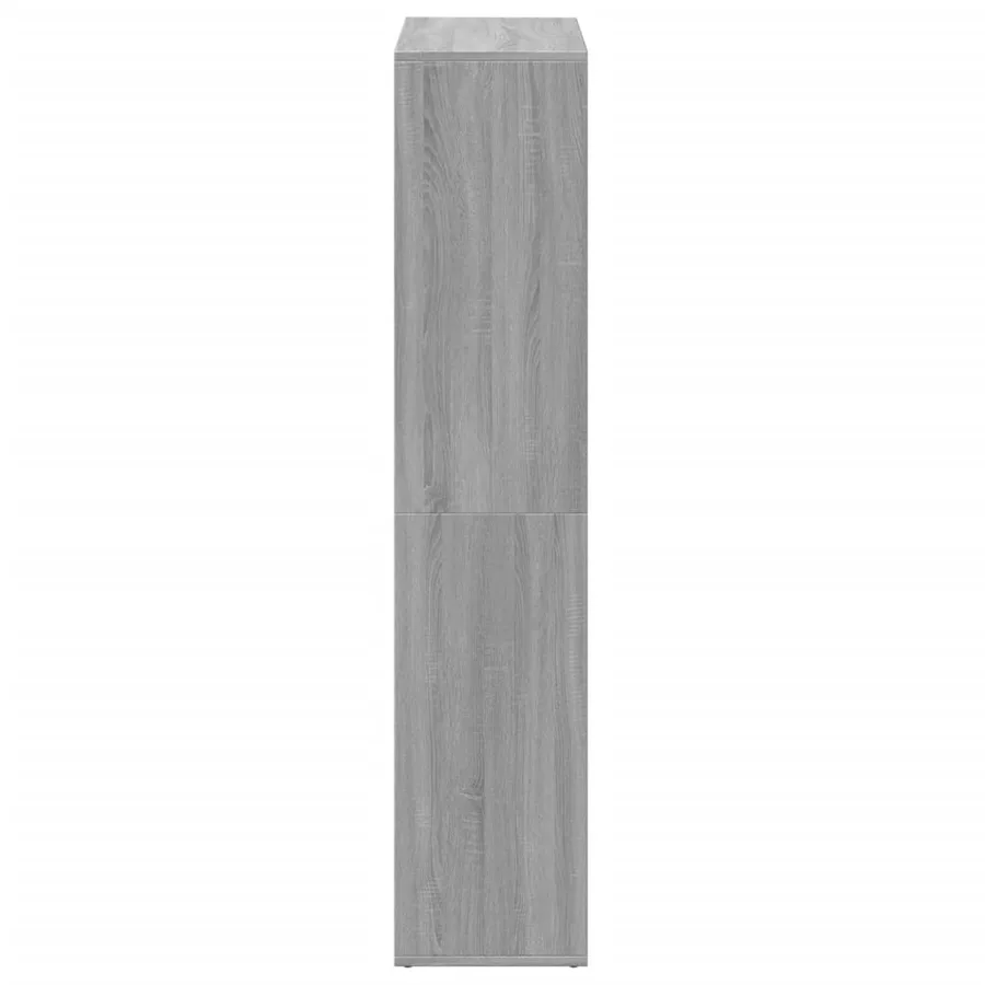 Étagère séparatrice de pièce sonoma gris 69,5x29x137,5 cm - 7