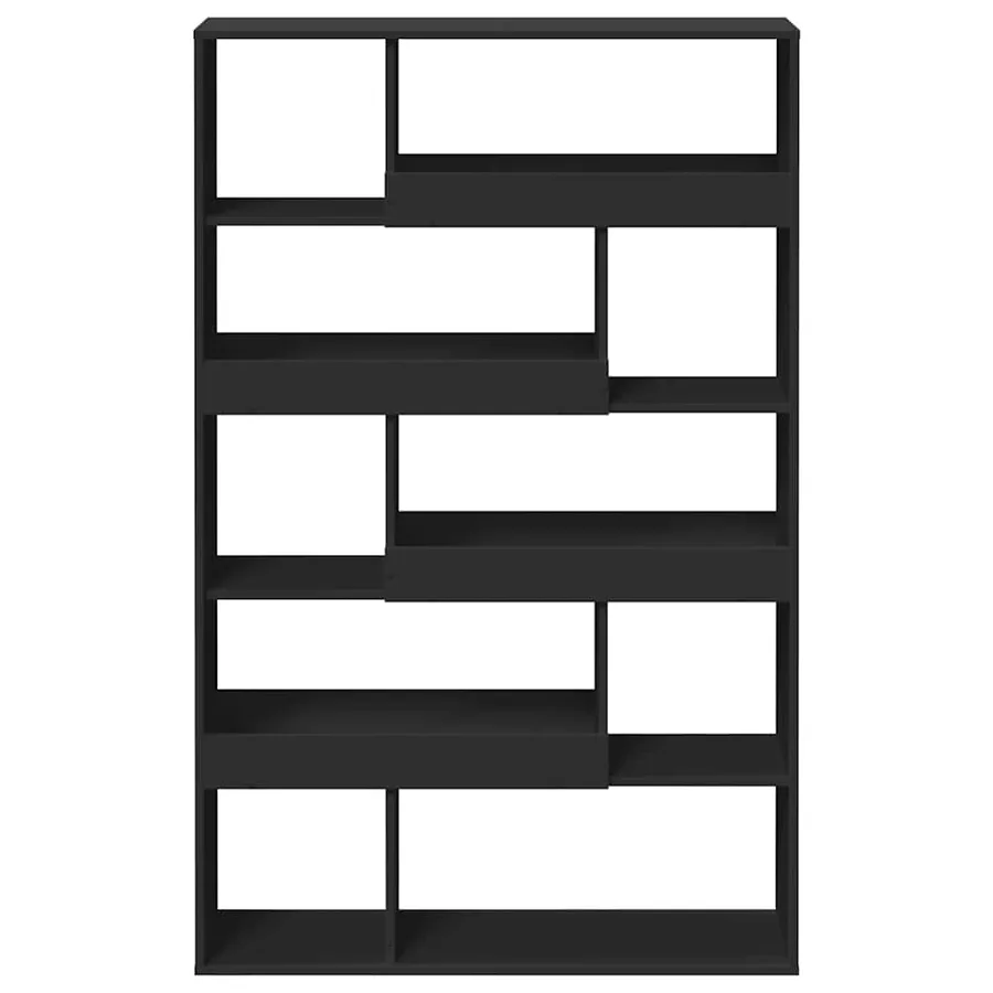 Cloison de séparation noir 100x33x156,5 cm bois d'ingénierie - 4