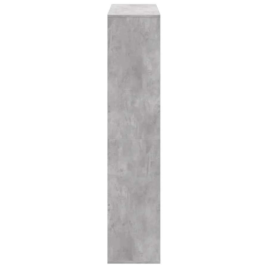Bibliothèque gris béton 100x33x156,5 cm bois d'ingénierie - 5