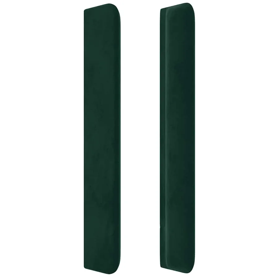 Tête de lit à LED Vert foncé 163x16x118/128 cm Velours - 5