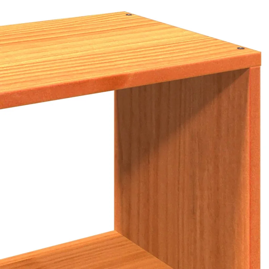 Tête de lit avec rangement cire marron 75 cm bois massif de pin - 8