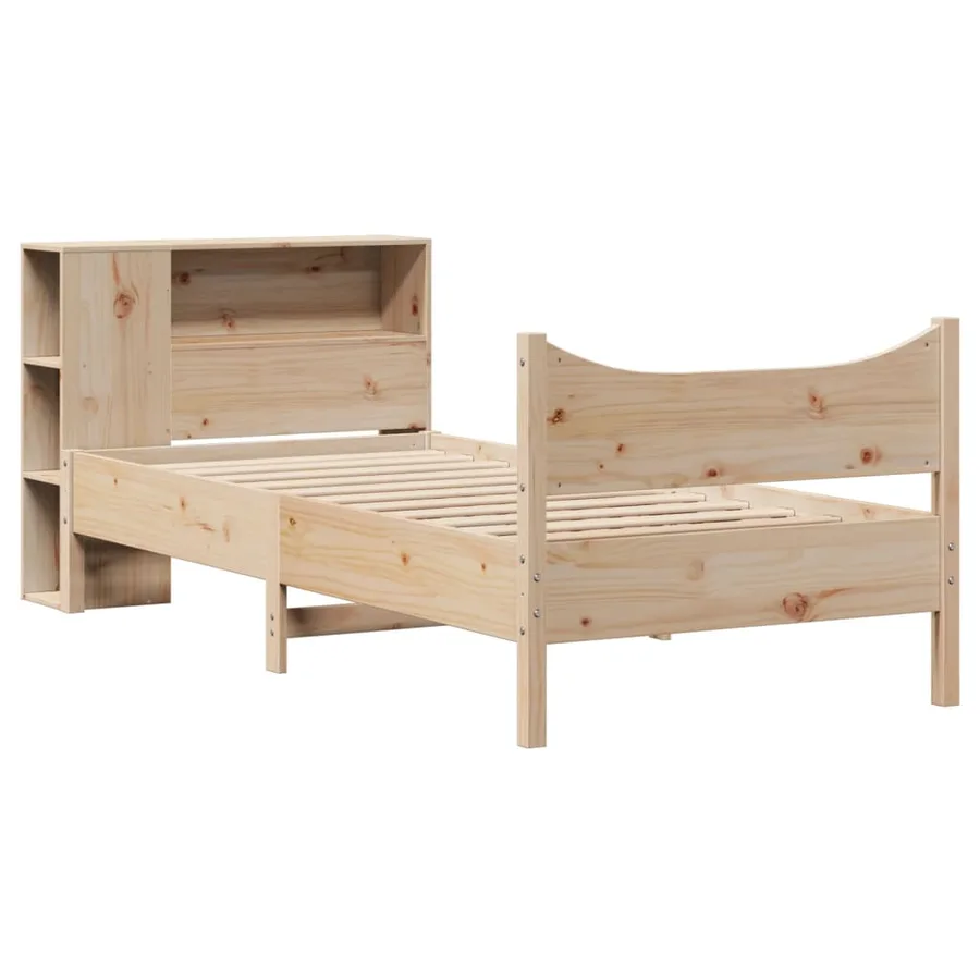 Cadre de lit sans matelas 90x200 cm bois de pin massif - 3