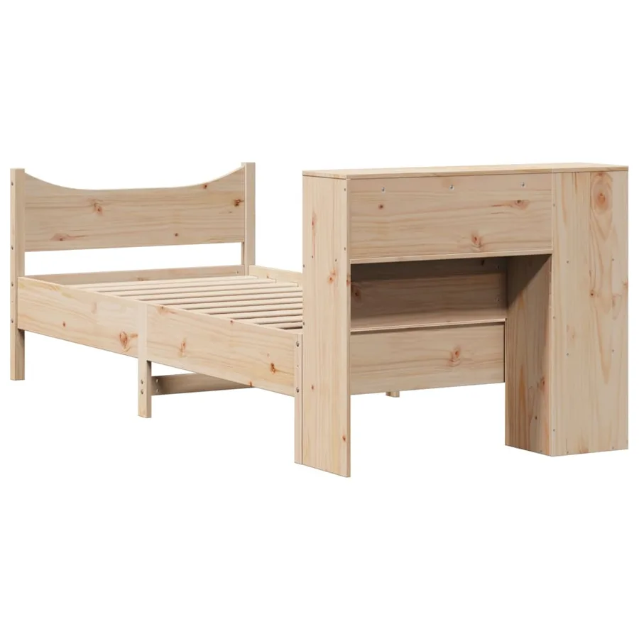 Cadre de lit sans matelas 90x200 cm bois de pin massif - 8