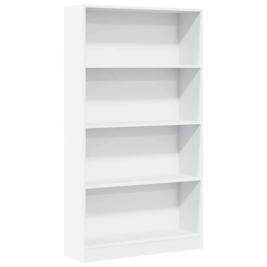 Bibliothèque blanc 80x24x143 cm bois d'ingénierie - 2