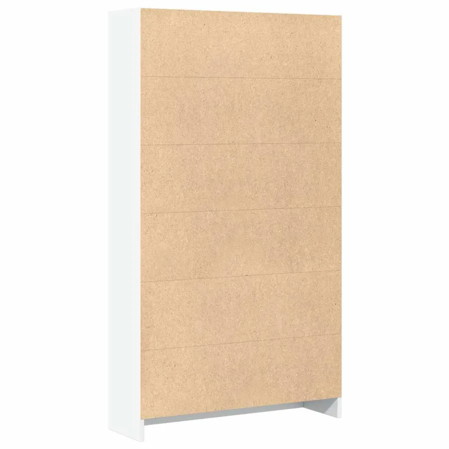 Bibliothèque blanc 80x24x143 cm bois d'ingénierie - 5