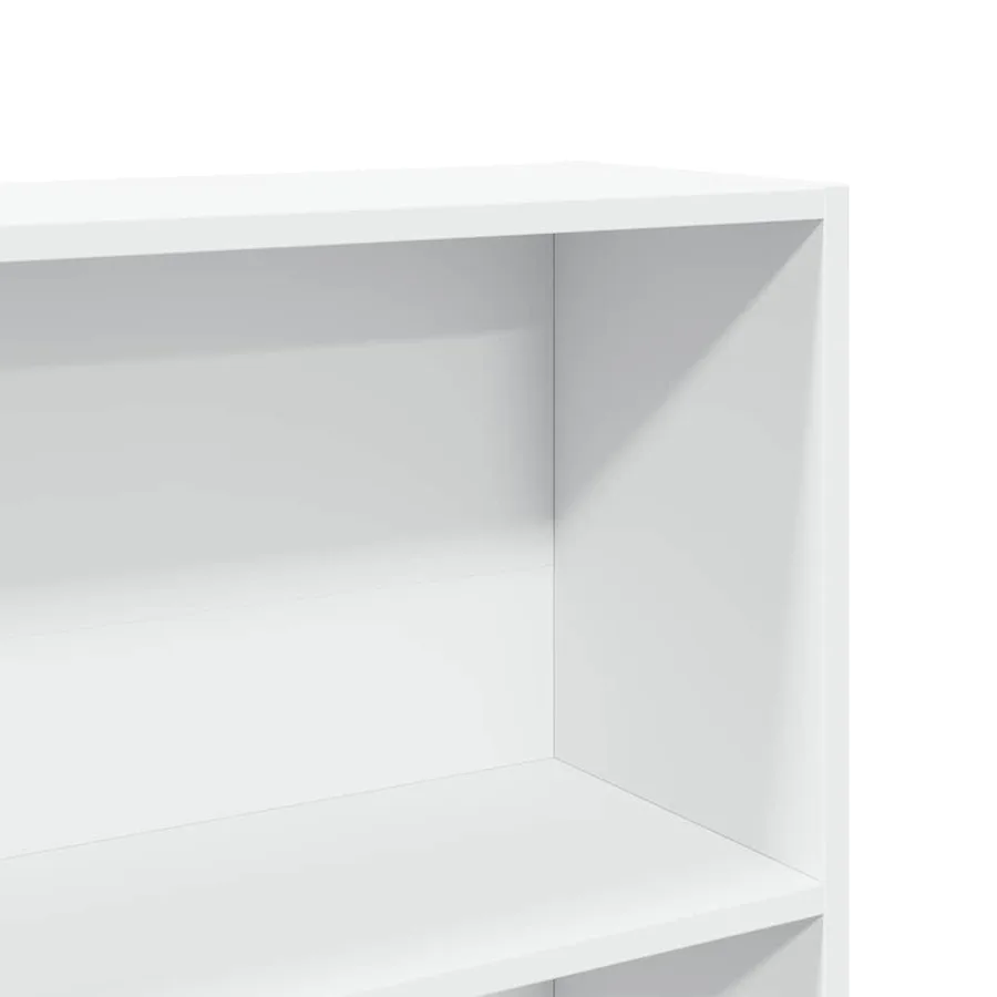 Bibliothèque blanc 80x24x143 cm bois d'ingénierie - 7