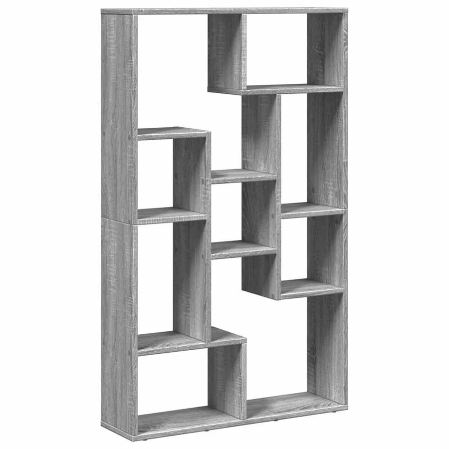 Bibliothèque sonoma gris 72x20x120,5 cm bois d'ingénierie - 2