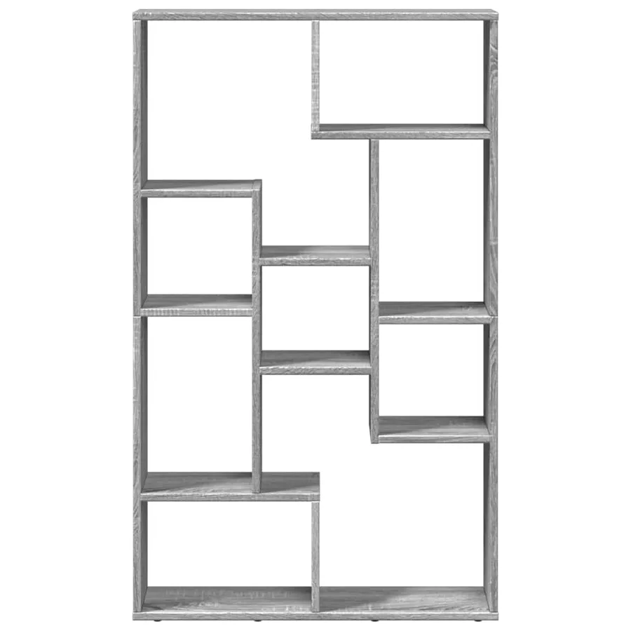 Bibliothèque sonoma gris 72x20x120,5 cm bois d'ingénierie - 5