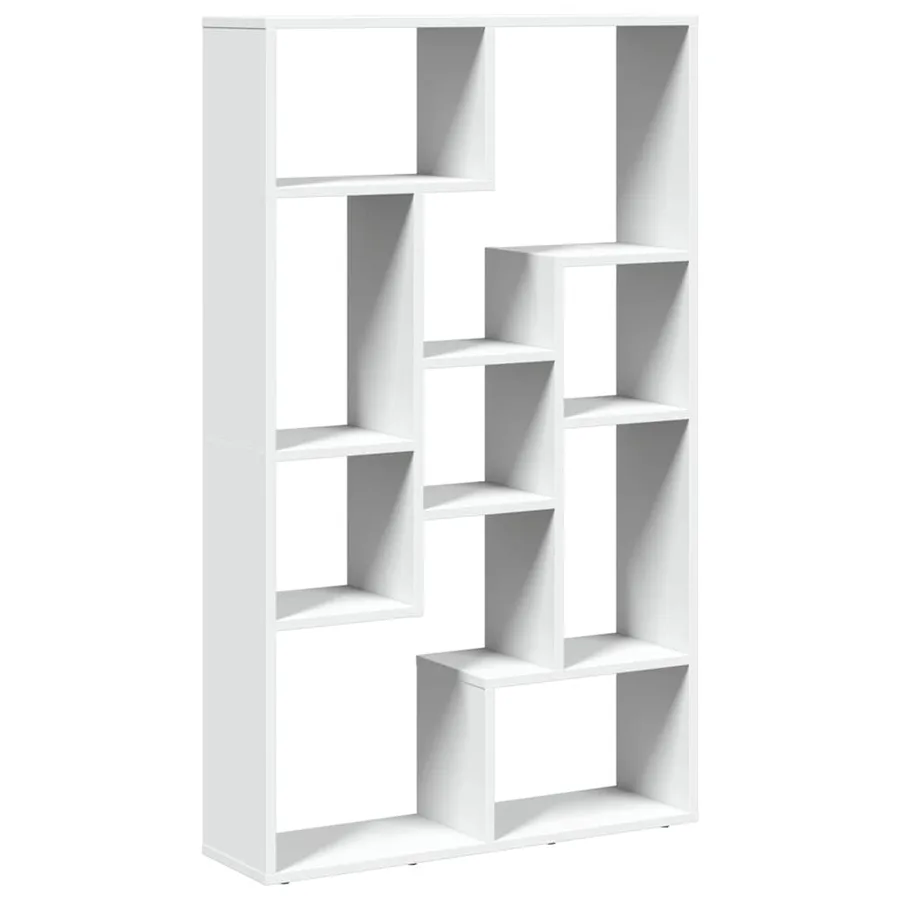 Bibliothèque blanc 72x20x120,5 cm bois d'ingénierie - 6