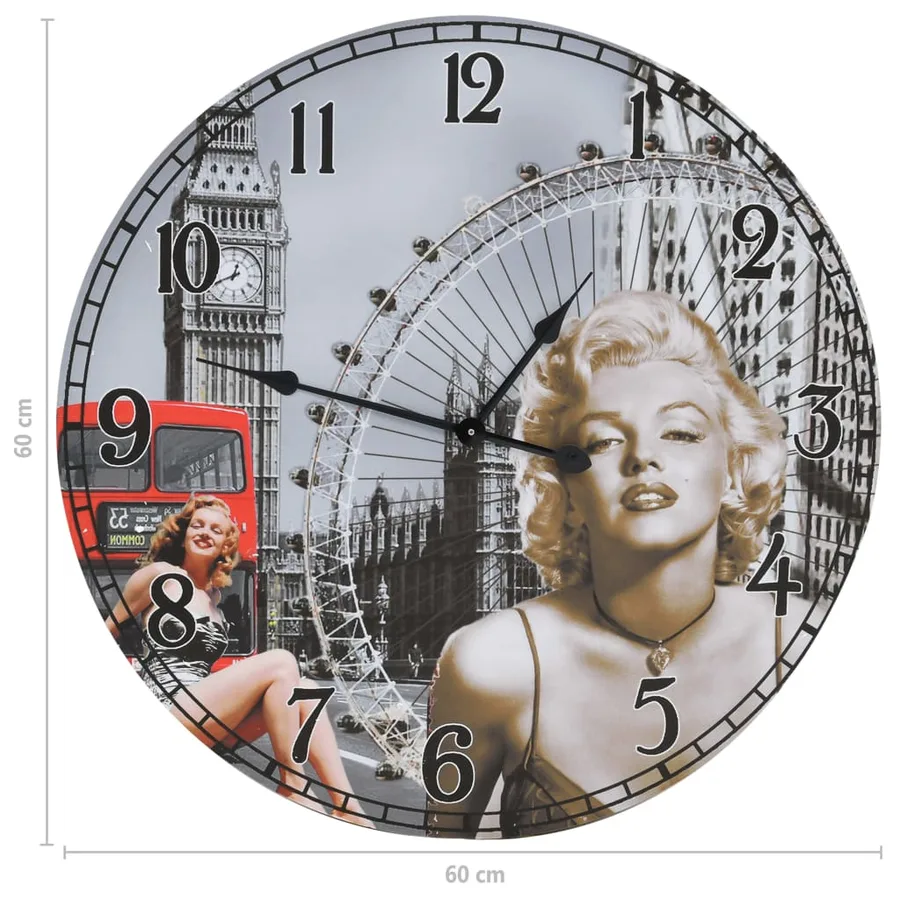 Horloge murale vintage 60 cm - 4