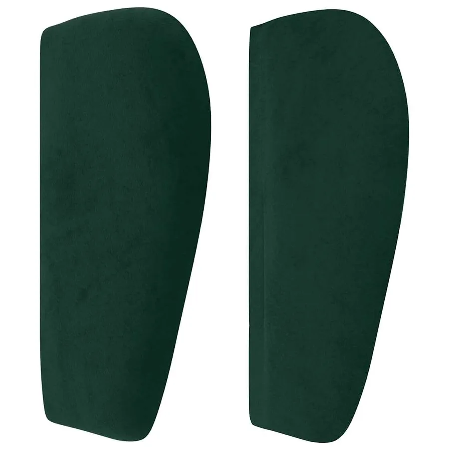 Tête de lit avec oreilles Vert foncé 83x23x78/88 cm Velours - 4