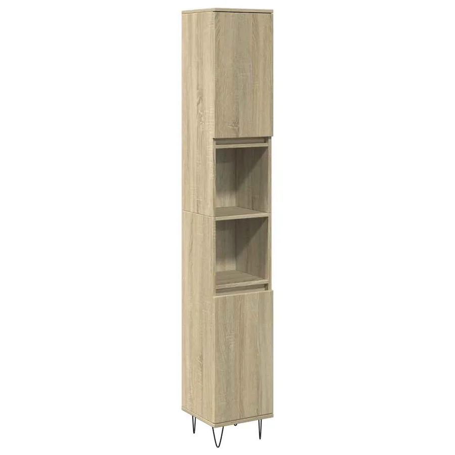 Ensemble de meubles de salle de bain 3 pcs chêne sonoma - 8