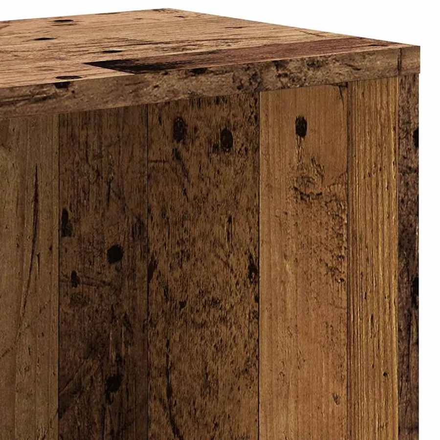 Bibliothèque vieux bois 67x24x161 cm bois d'ingénierie - 9