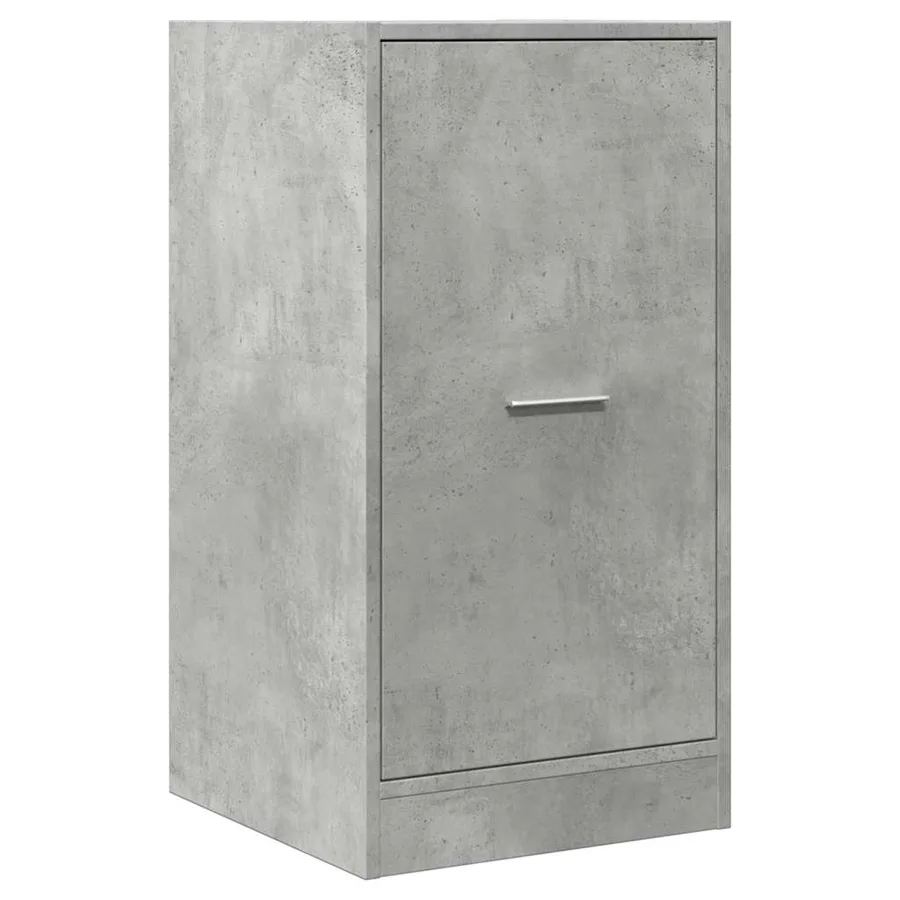 Armoire d'apothicaire gris béton 40x41x77,5cm bois d'ingénierie - 4