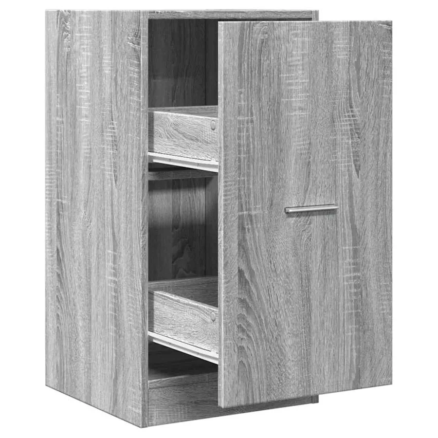 Armoire apothicaire sonoma gris 40x41x77,5 cm bois d'ingénierie - 2
