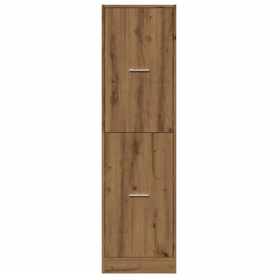 Armoire d'apothicaire chêne artisanal bois d'ingénierie - 5