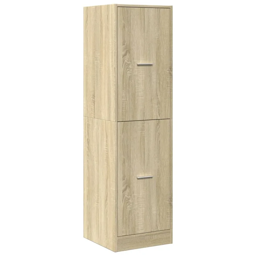Armoire d'apothicaire chêne sonoma bois d'ingénierie - 4