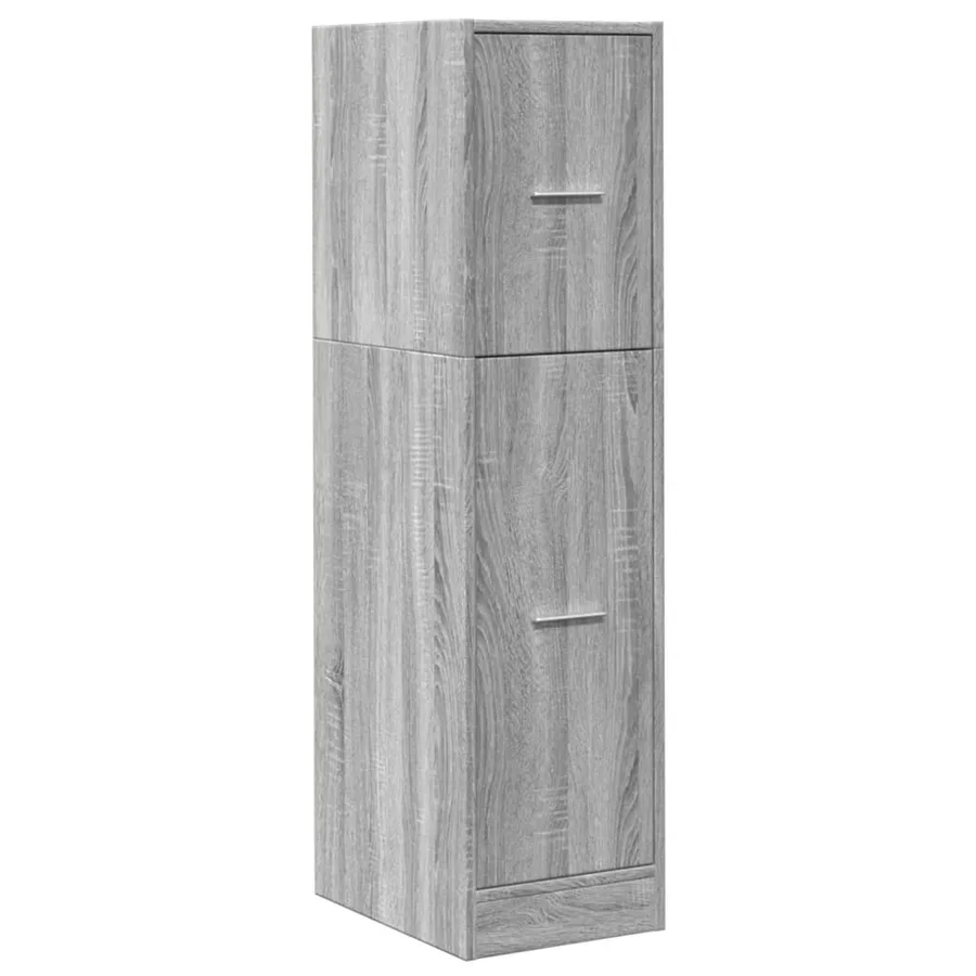 Armoire apothicaire sonoma gris 30x41x118 cm bois d'ingénierie - 4