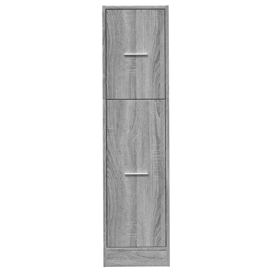 Armoire apothicaire sonoma gris 30x41x118 cm bois d'ingénierie - 5