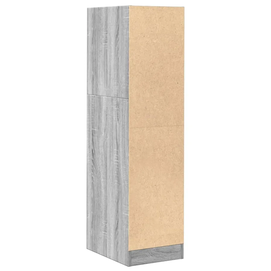 Armoire apothicaire sonoma gris 30x41x118 cm bois d'ingénierie - 6