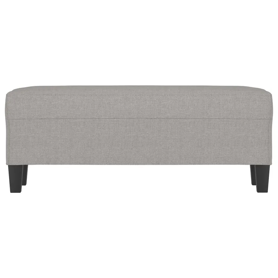 Banc Gris clair 100x35x41 cm Tissu - 3