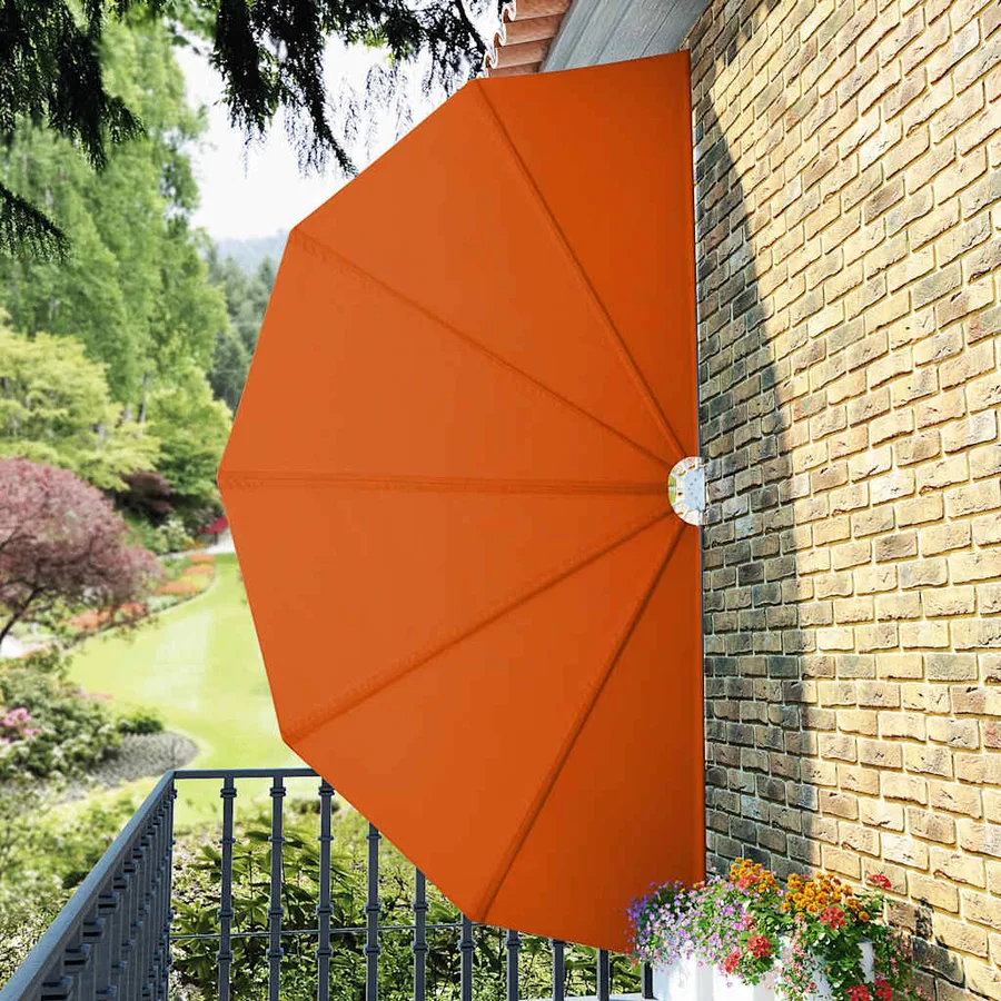 Auvent latéral pliable de terrasse Terre cuite 200 cm - 4