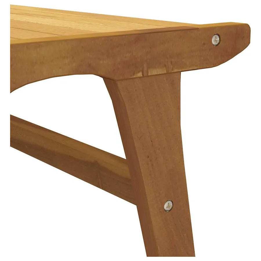 Chaise de jardin avec repose-pieds Bois de teck solide - 14