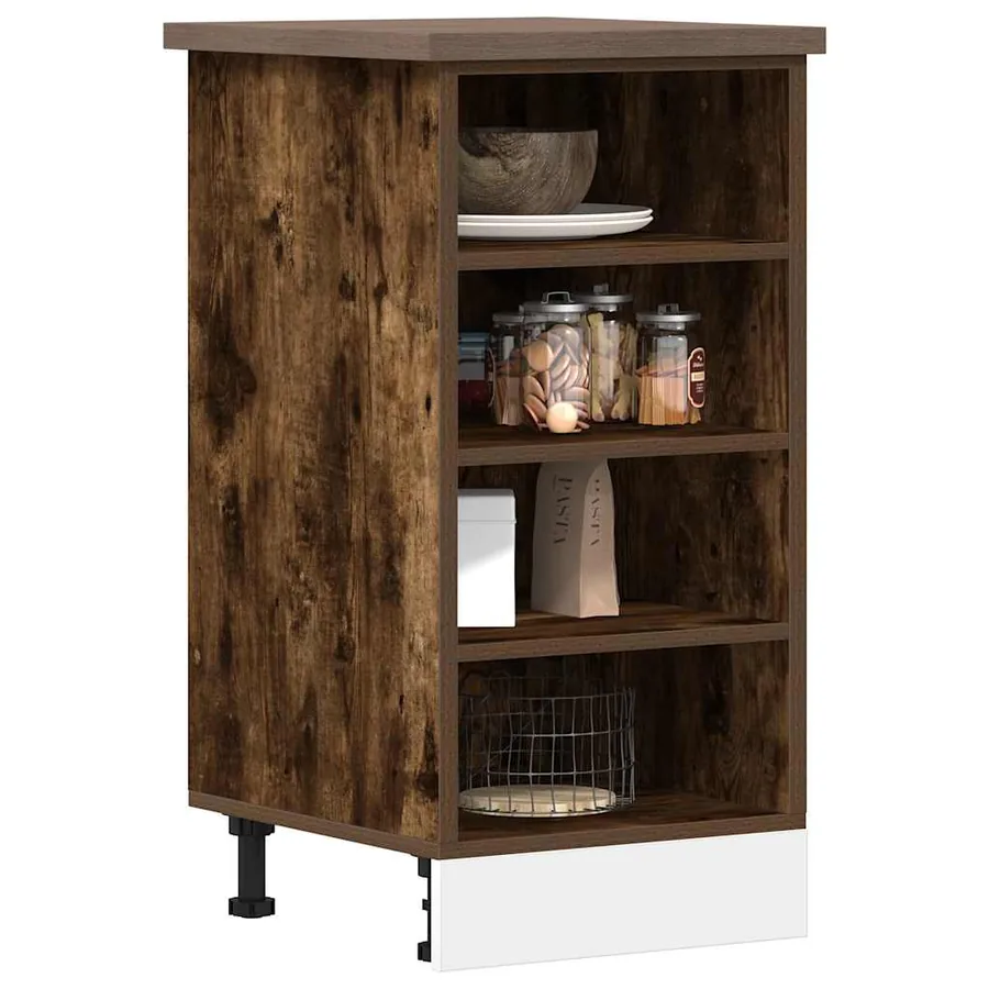 Meuble bas "Riga" Chêne fumé 40 x 44,5 x 81,5 cm Bois d'ingénierie