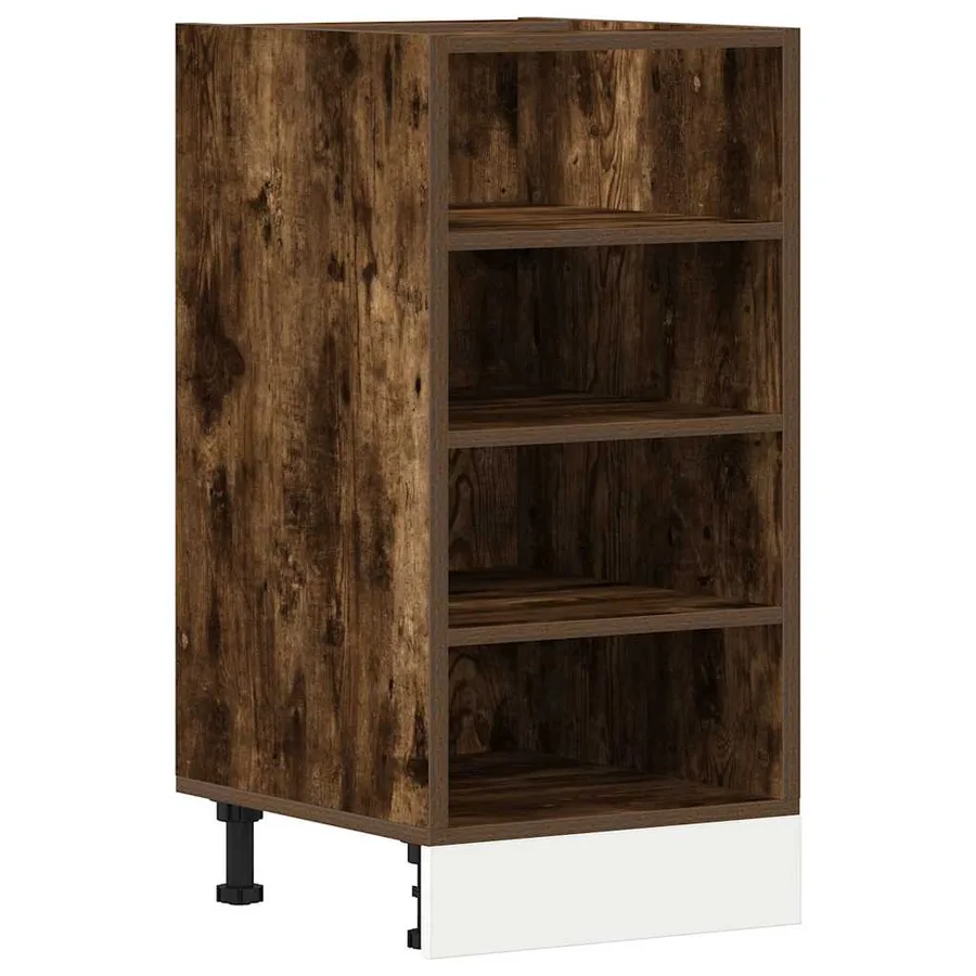 Meuble bas "Riga" Chêne fumé 40 x 44,5 x 81,5 cm Bois d'ingénierie - 2