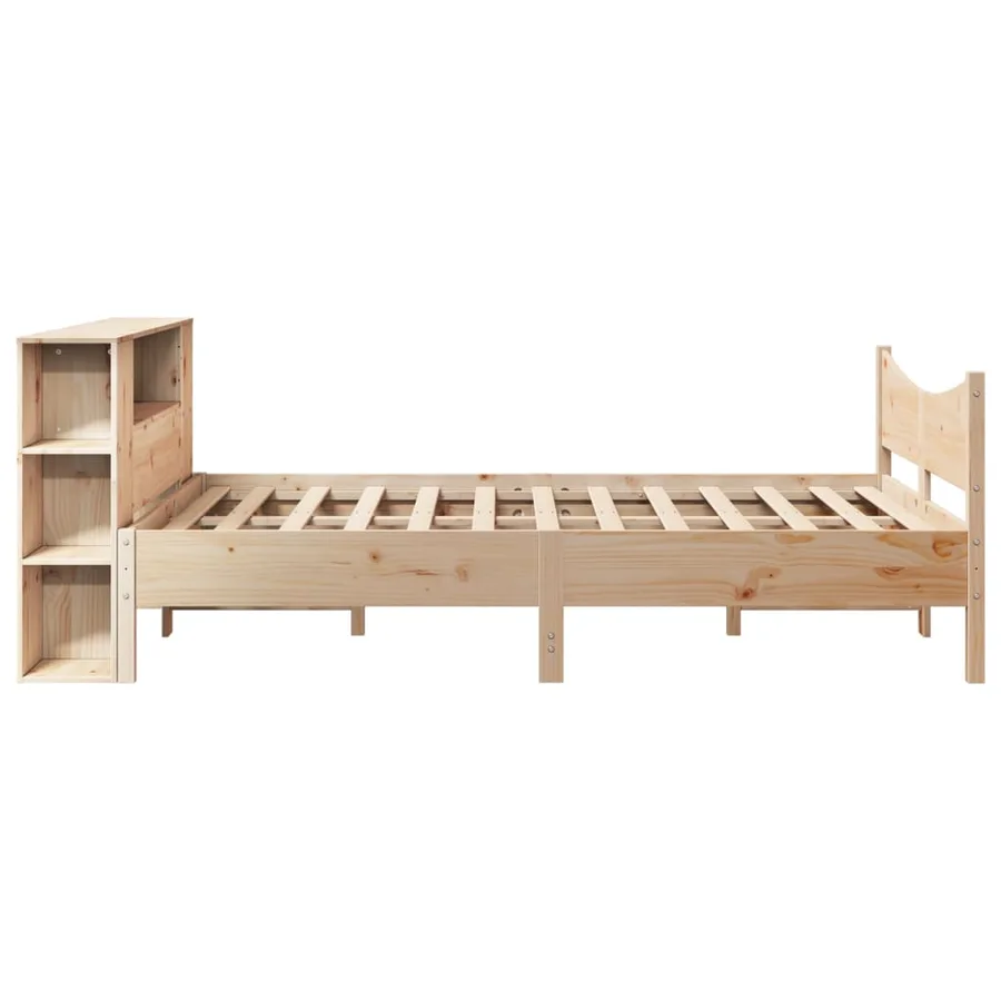 Cadre de lit sans matelas 135x190 cm bois de pin massif - 7