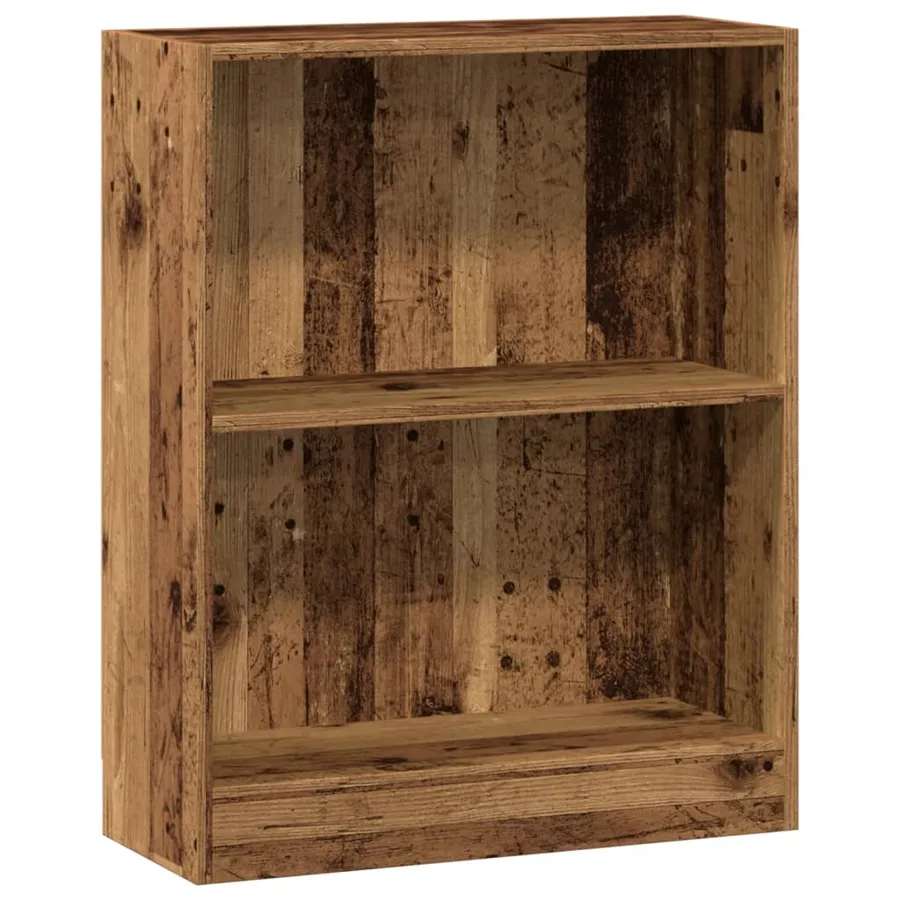 Bibliothèque vieux bois 60x24x76 cm bois d'ingénierie - 2