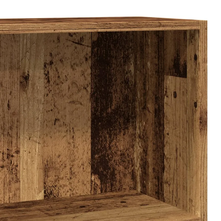Bibliothèque vieux bois 60x24x76 cm bois d'ingénierie - 7