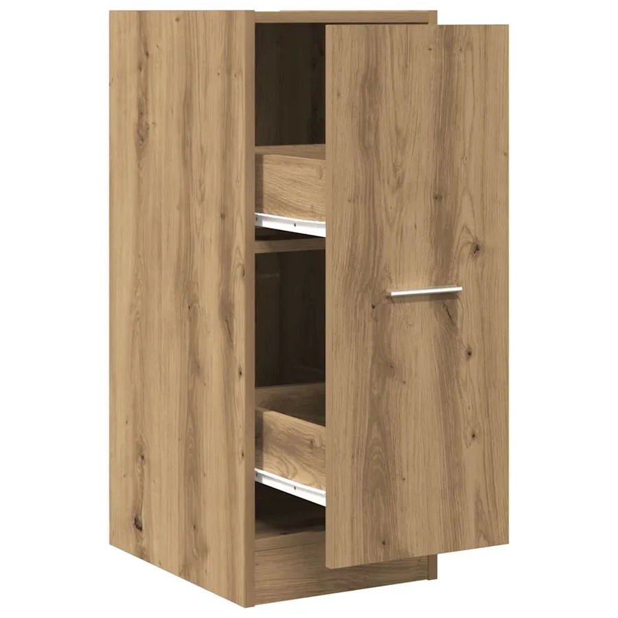 Armoire d'apothicaire chêne artisanal bois d'ingénierie - 2