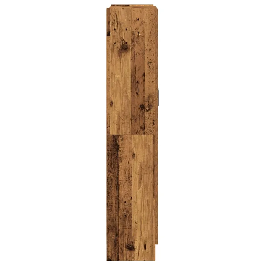 Buffet haut vieux bois 82,5x30,5x150 cm bois d'ingénierie - 6