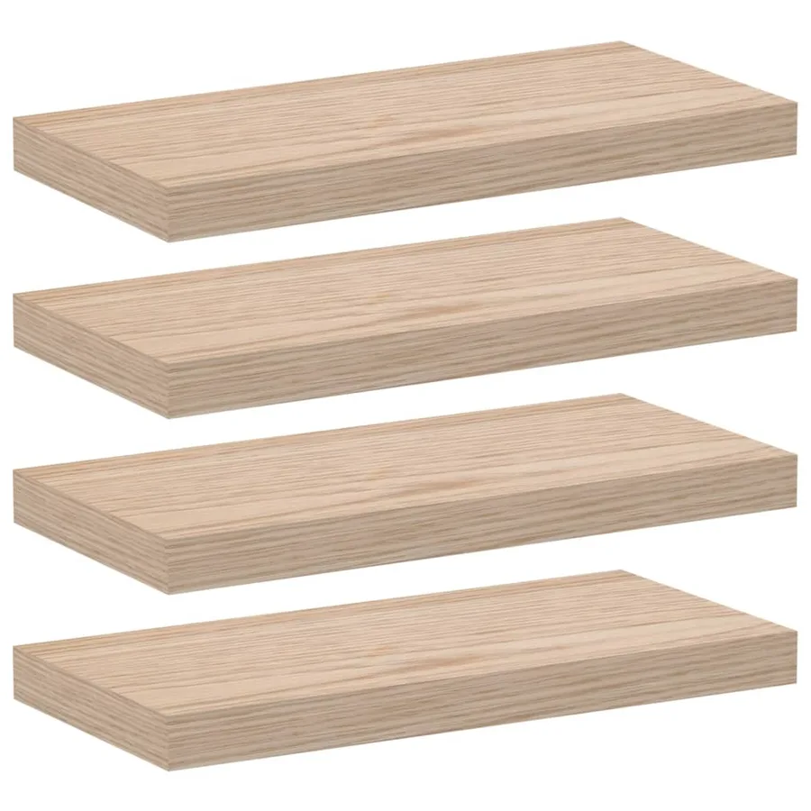 Étagères flottantes 4 pcs 50x23,5x4 cm bois d'ingénierie - 2