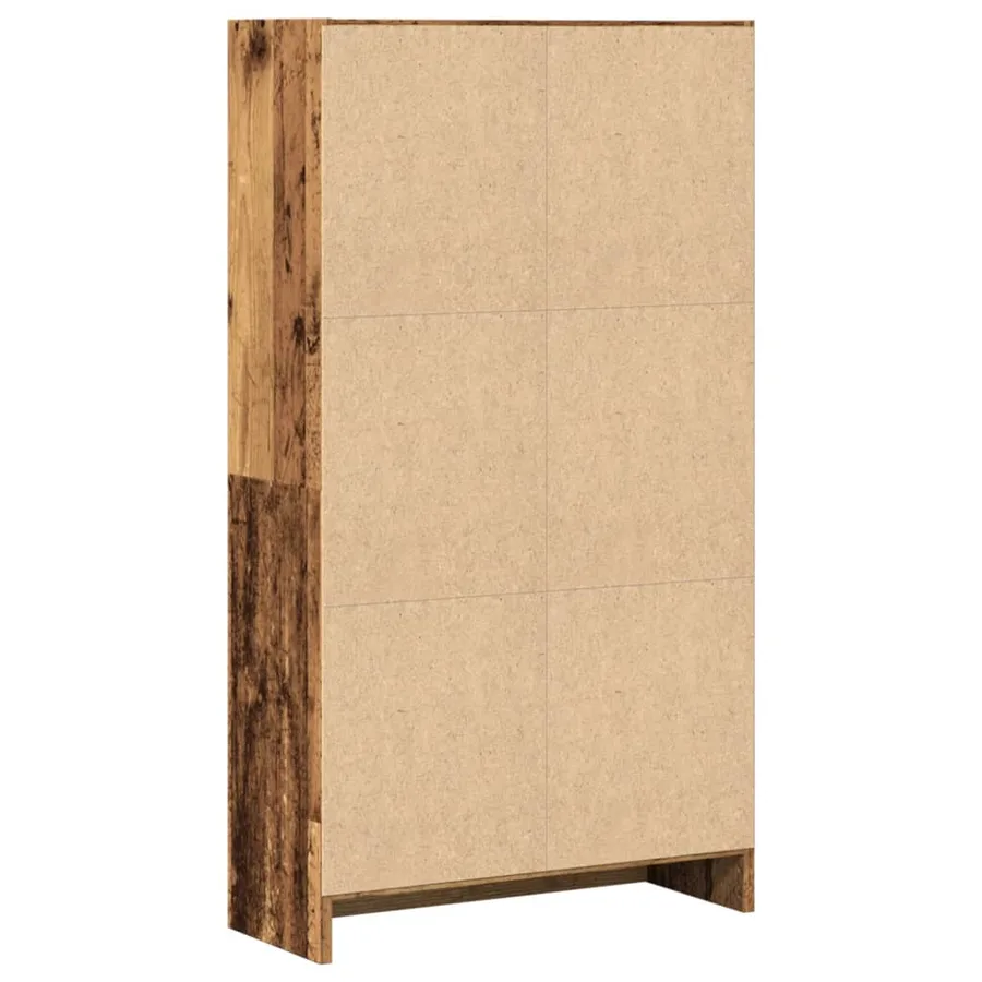 Bibliothèque vieux bois 60x24x109 cm bois d'ingénierie - 5