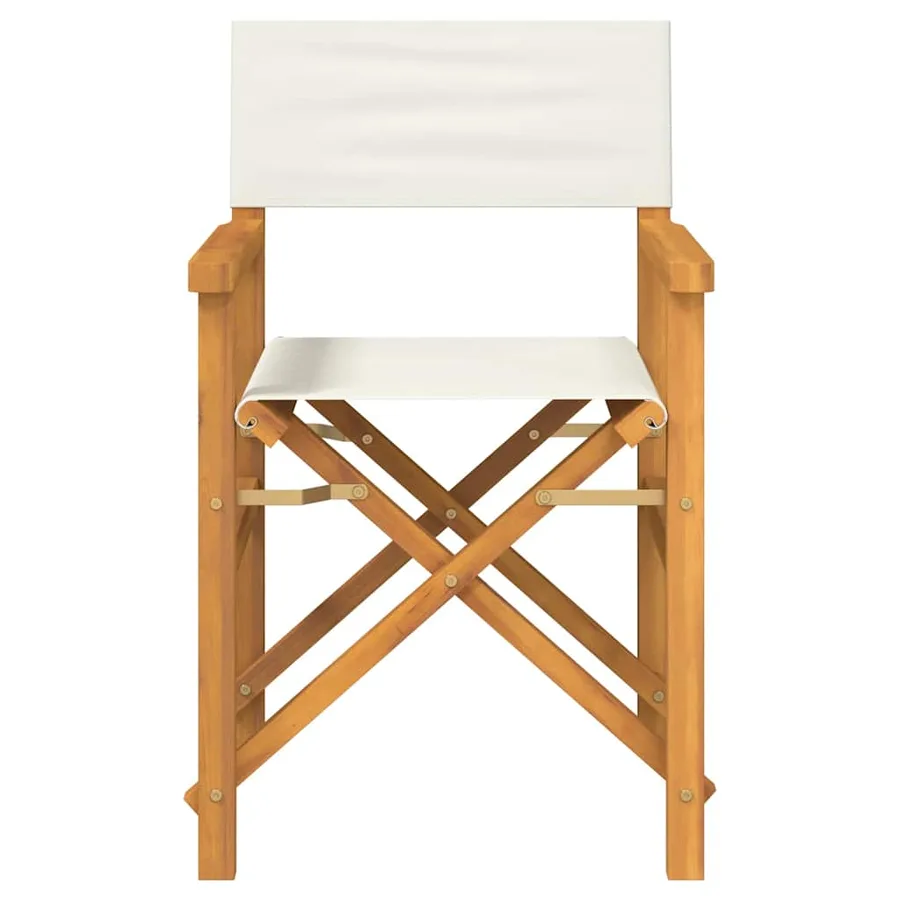 Chaises de metteur en scène pliantes lot de 2 Bois teck massif - 4