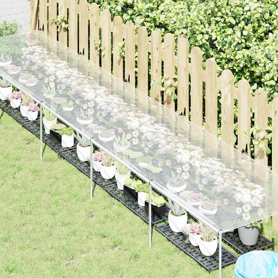 Housse de protection plantes avec œillets 1x5 m polyéthylène - 2