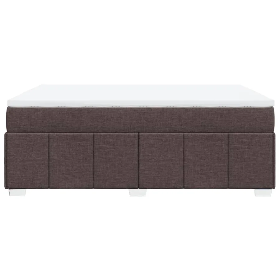Sommier à lattes de lit avec matelas Marron foncé 160x200 cm - 8
