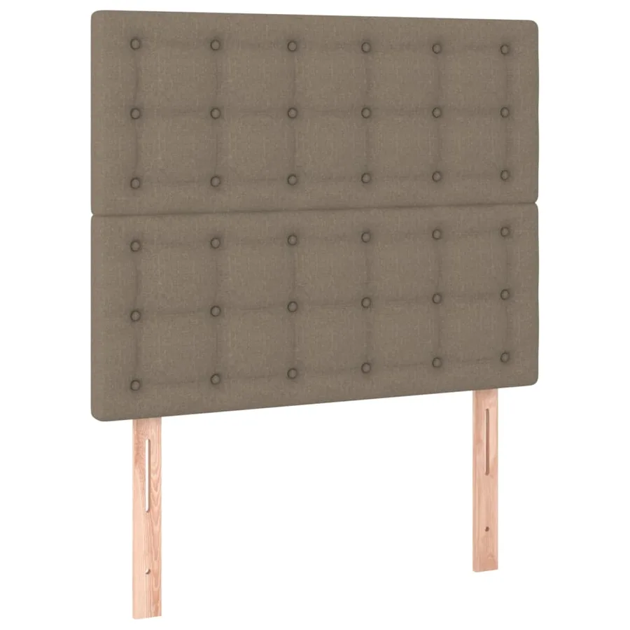 Tête de lit Taupe 80x5x118/128 cm Tissu - 2