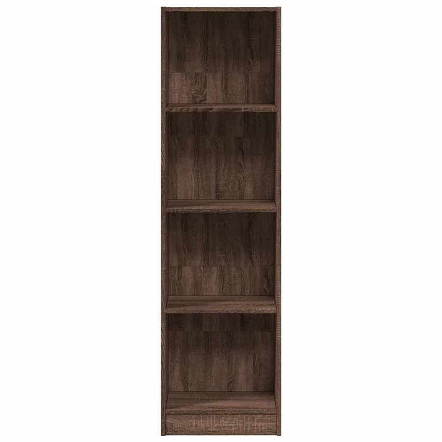 Bibliothèque chêne marron 40x24x143 cm bois d'ingénierie - 4