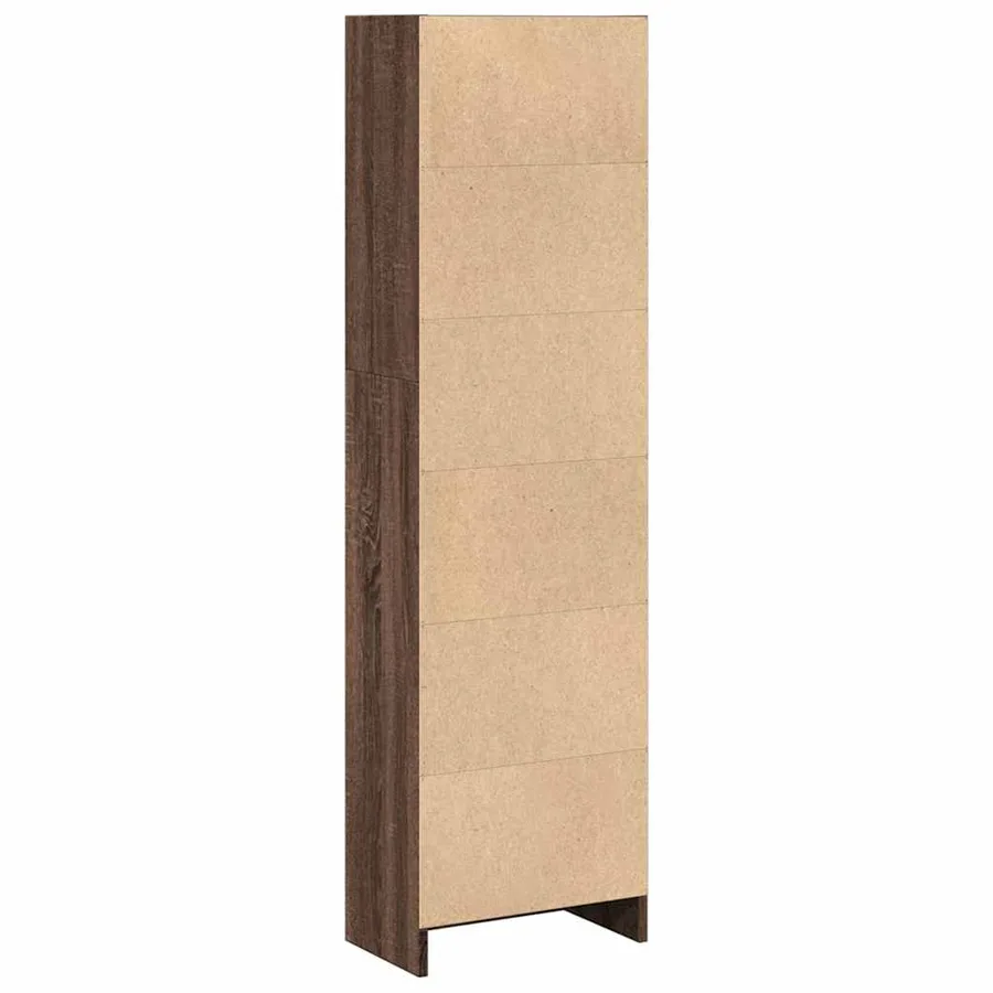 Bibliothèque chêne marron 40x24x143 cm bois d'ingénierie - 5