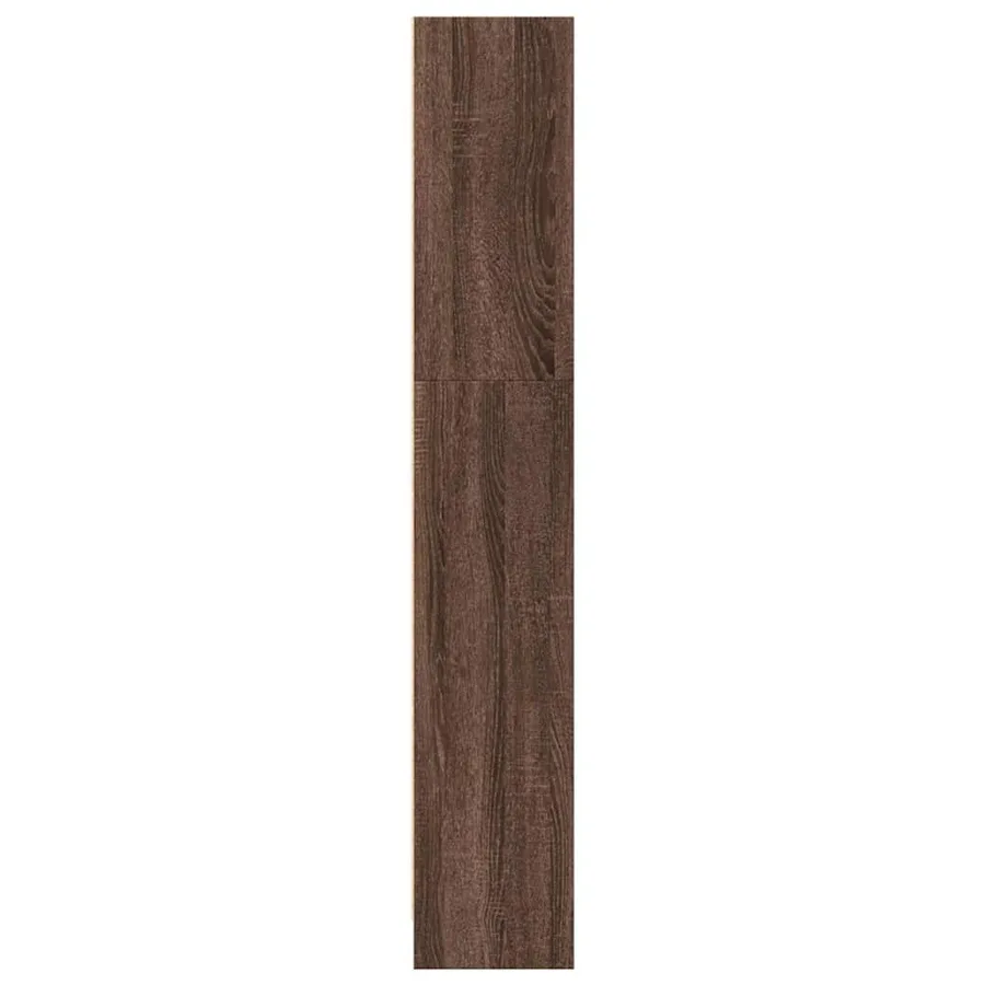 Bibliothèque chêne marron 40x24x143 cm bois d'ingénierie - 6