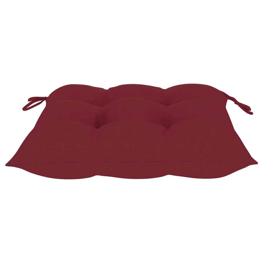 Chaises pliables d'extérieur lot de 2 et coussins Bois d'acacia - 12