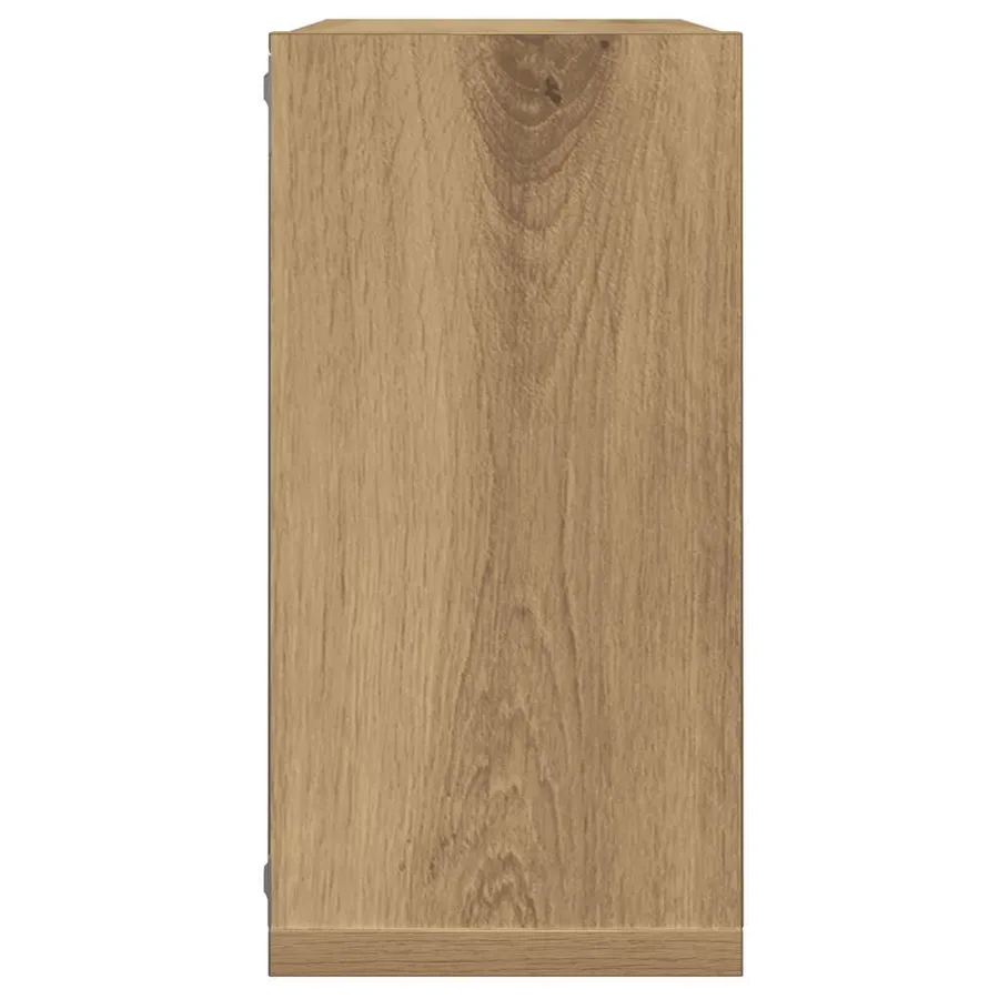 Étagères cube murales 2 pcs chêne artisanal bois ingénierie - 6